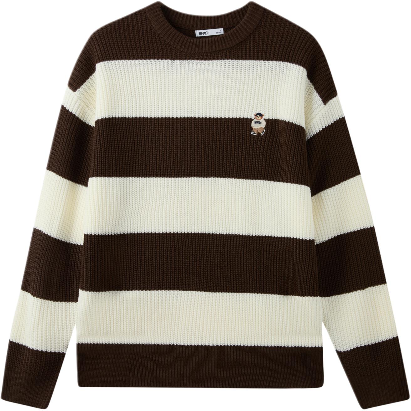 Свитер Unisex Crew Neck Moderate SPAO, коричневый
Свитер Unisex Crew Neck Moderate SPAO, коричневый