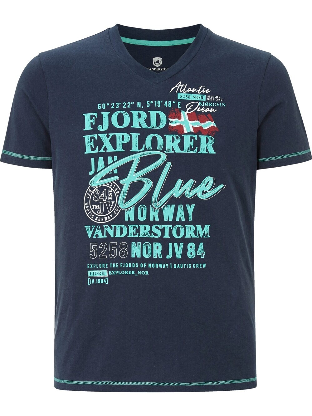 Футболка Jan Vanderstorm Nordger, аква/темно-синий
Футболка Jan Vanderstorm Nordger, аква/темно-синий