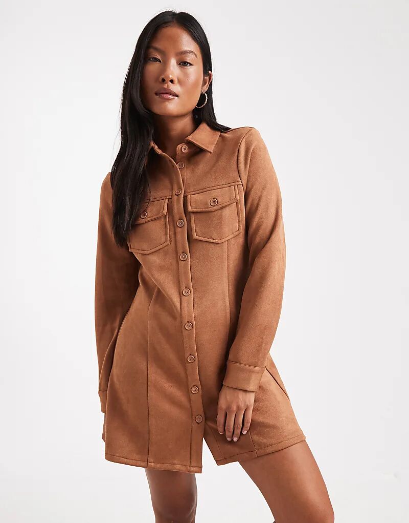 Платье Miss Selfridge Petite из замши с длинными рукавами, бежевого цвета
Платье Miss Selfridge Petite из замши с длинными рукавами, бежевого цвета