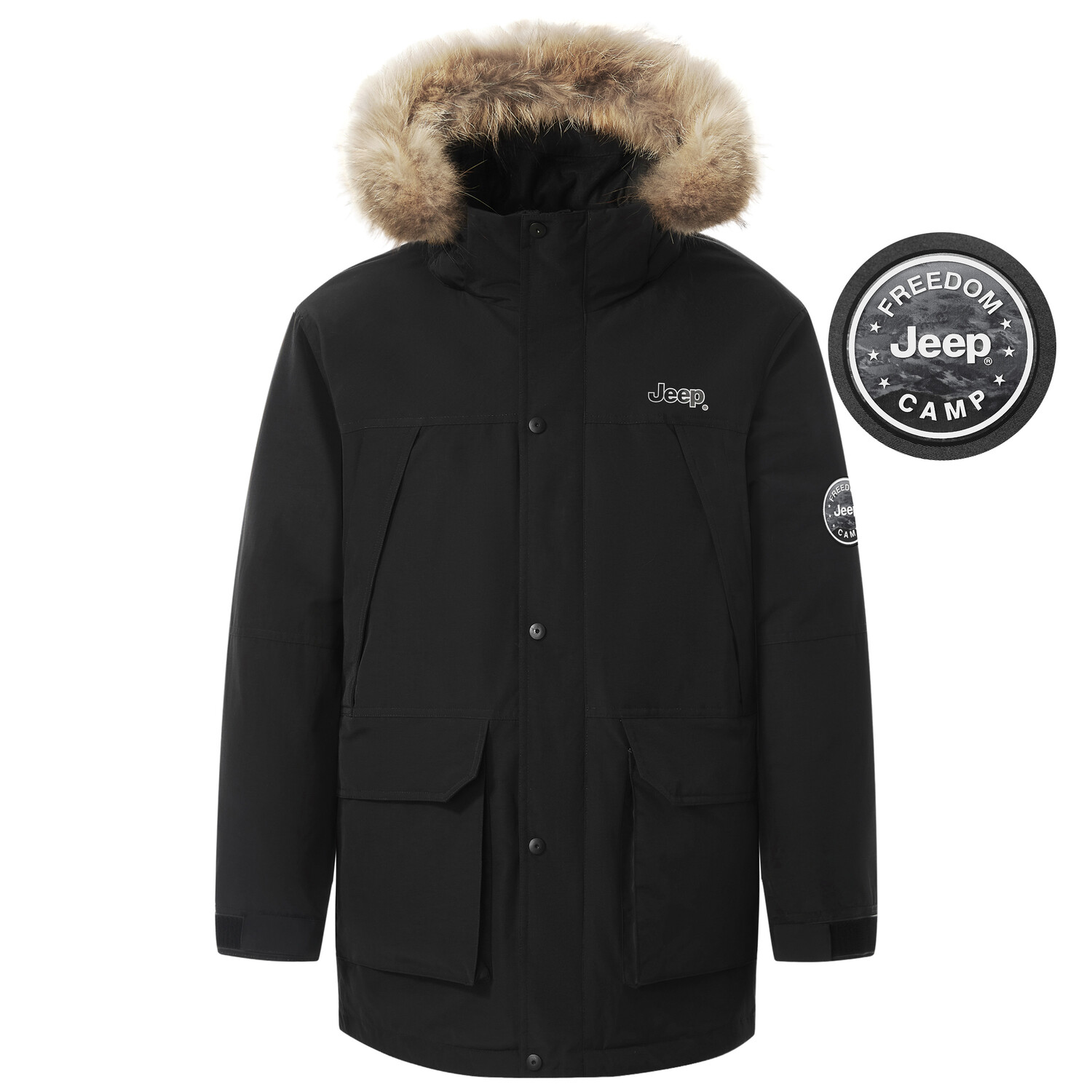 Пуховик унисекс Jeep, хаки
Пуховик унисекс Jeep, хаки