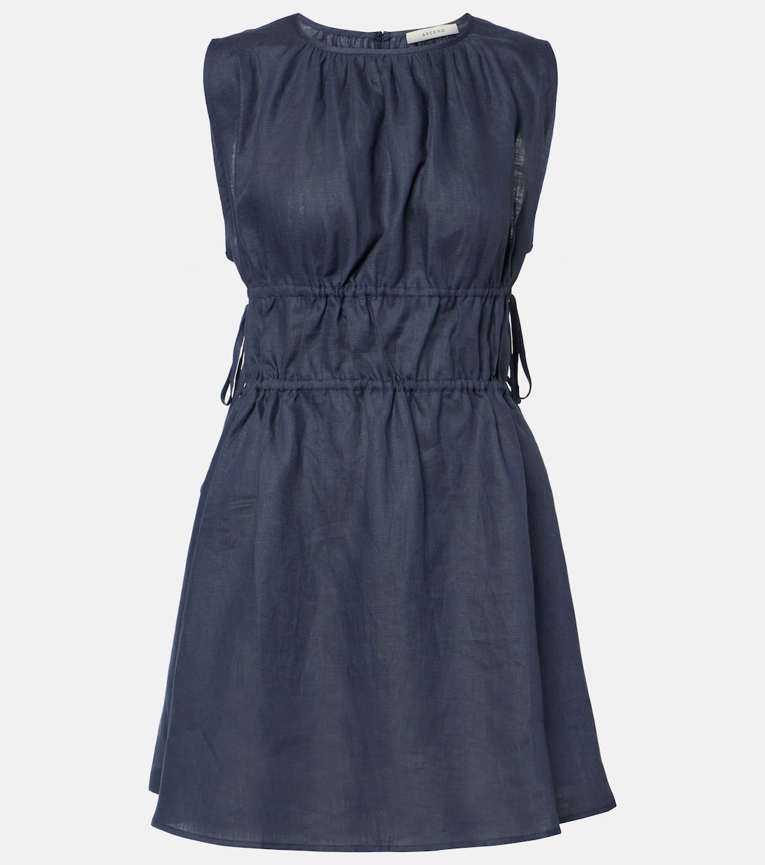 Мини-платье из льна Como со сборками Asceno, Ocean Navy
Мини-платье из льна Como со сборками Asceno, Ocean Navy