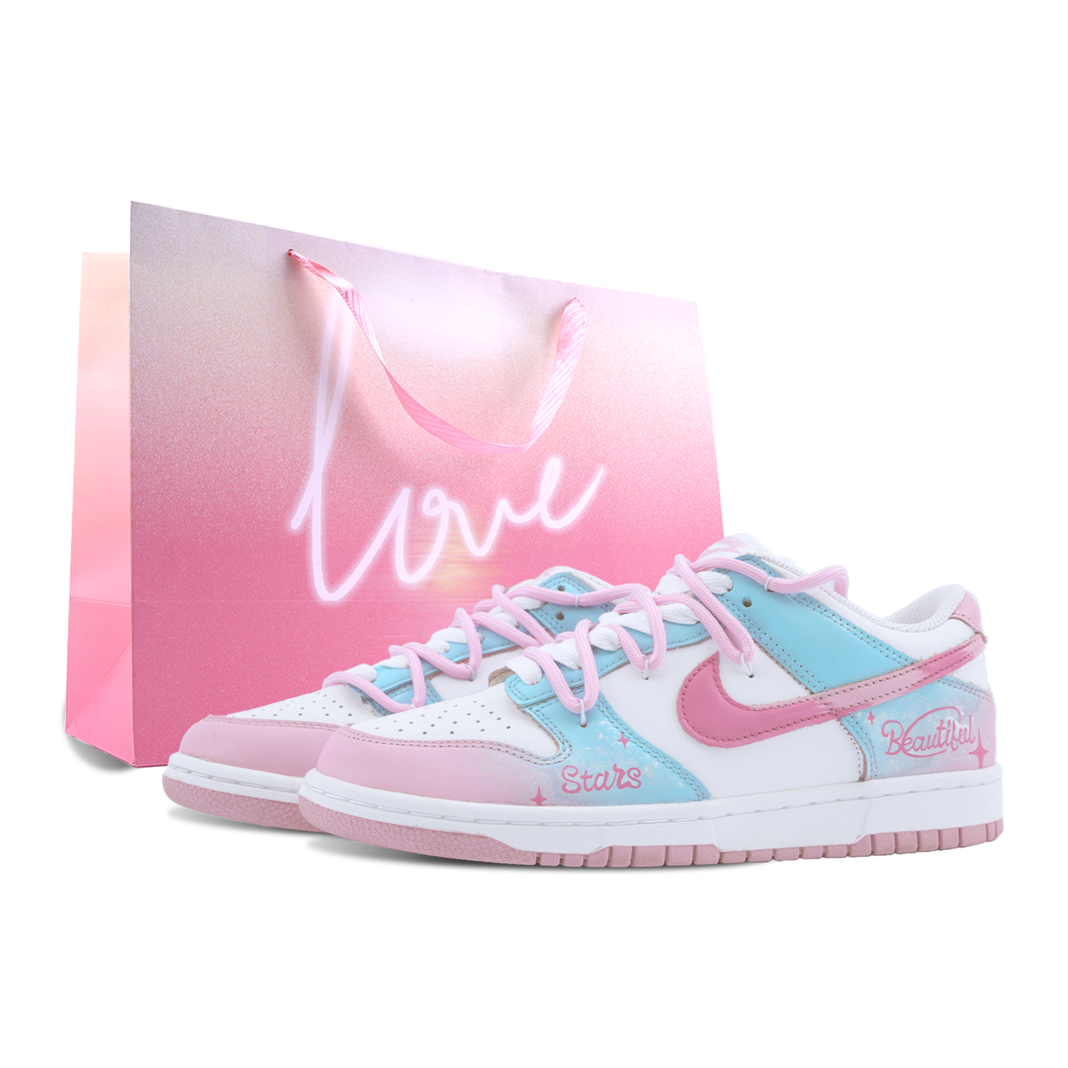 Nike Кроссовки для скейтбординга dunk dreamy starry низкие детские устойчивые к истиранию pink blue unisex
Nike Кроссовки для скейтбординга dunk dreamy starry низкие детские устойчивые к истиранию pink blue unisex