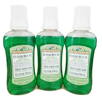 Эликсир для полоскания рта с прополисом, миррой и фенхелем, 250 мл, Corpore Sano
Эликсир для полоскания рта с прополисом, миррой и фенхелем, 250 мл, Corpore Sano