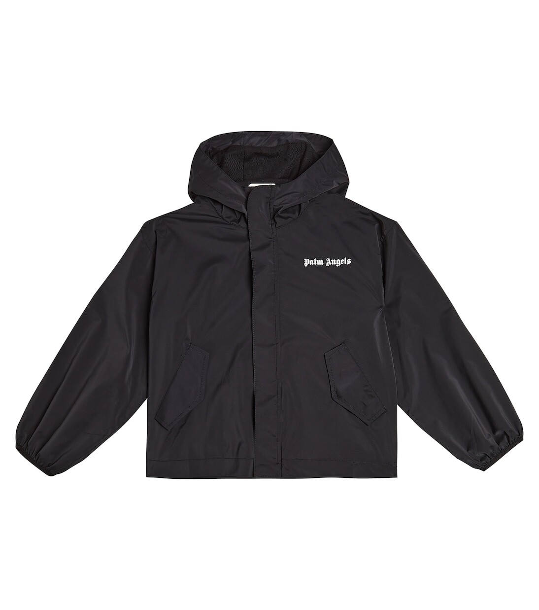 Худи на молнии с логотипом Palm Angels, черный 
Худи на молнии с логотипом Palm Angels, черный