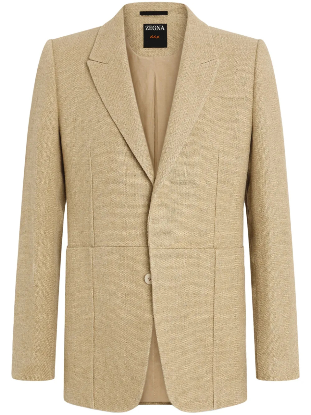 Льняной меланжевый пиджак Zegna, нейтральный
Льняной меланжевый пиджак Zegna, нейтральный