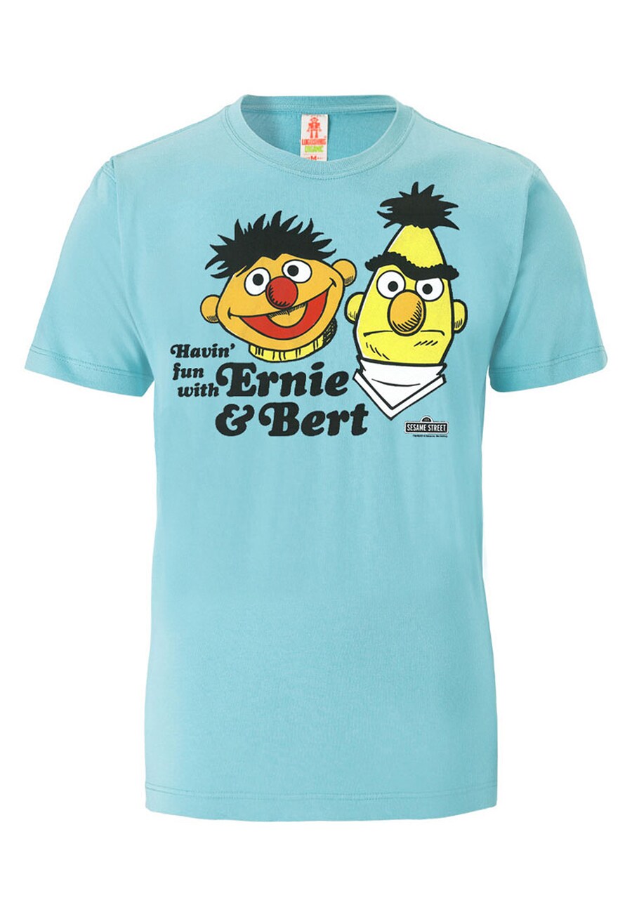 Классическая футболка LOGOSHIRT Shirt Sesamstrasse - Ernie & Bert | Havin Fun, светло-синий 
Классическая футболка LOGOSHIRT Shirt Sesamstrasse - Ernie & Bert | Havin Fun, светло-синий