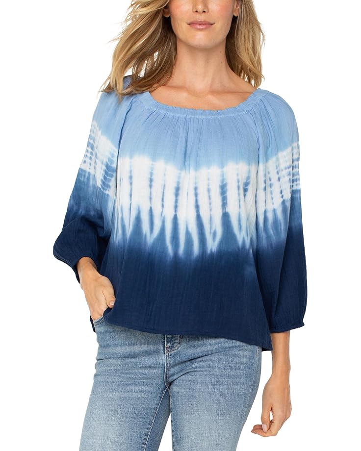 Топ Liverpool Los Angeles 3/4 Sleeve Boat Neck Woven Top, цвет Blue/White Tiedye
Топ Liverpool Los Angeles 3/4 Sleeve Boat Neck Woven Top, цвет Blue/White Tiedye