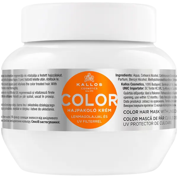 Маска для окрашенных волос, 275 мл Kallos Color
Маска для окрашенных волос, 275 мл Kallos Color