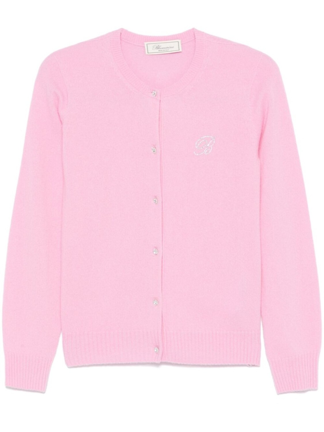 Blumarine кардиган с логотипом, розовый 
Blumarine кардиган с логотипом, розовый