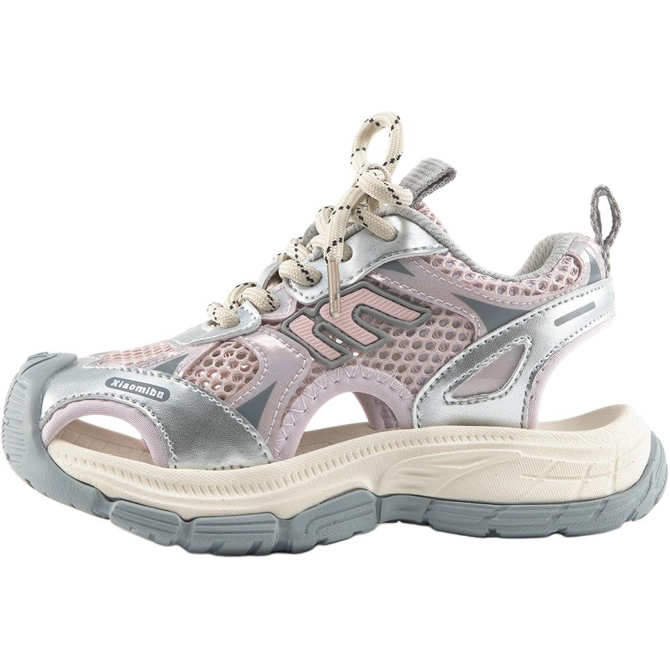 Детские сандалии с низким верхом, устойчивые к истиранию, дышащие Xiaomi step, серебряный/розовый 
Детские сандалии с низким верхом, устойчивые к истиранию, дышащие Xiaomi step, серебряный/розовый