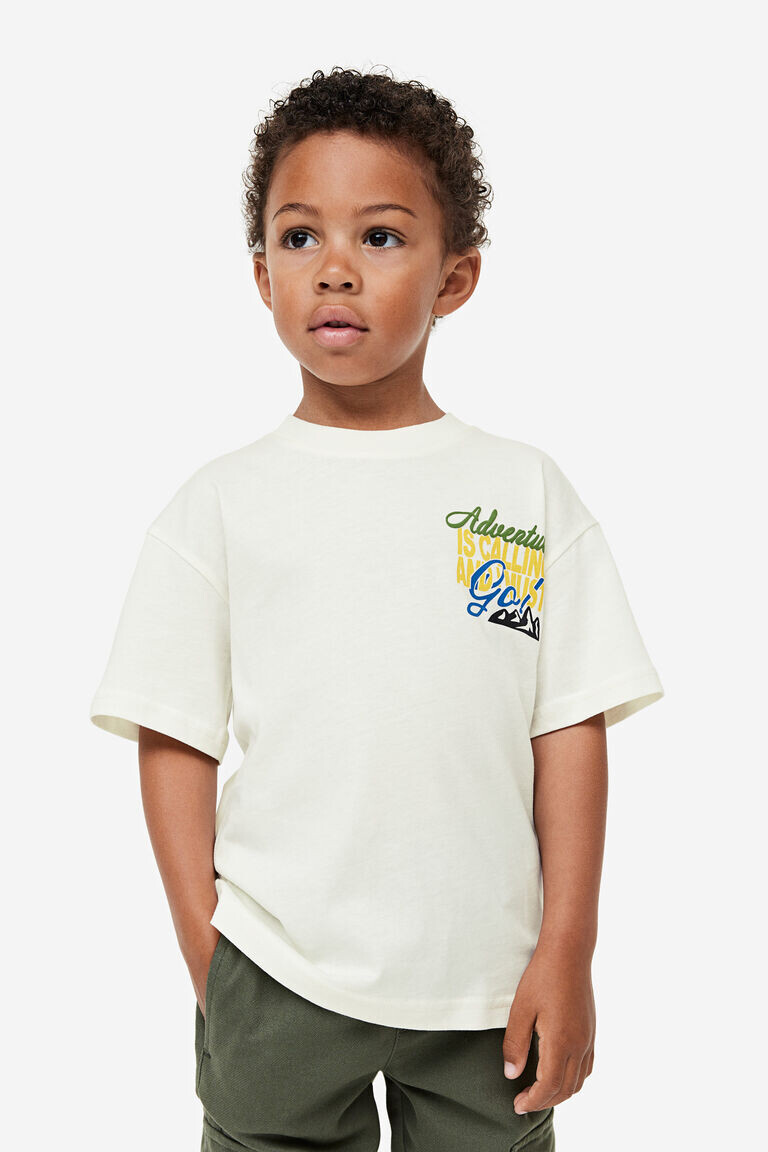 Футболка из джерси H&M, белый
Футболка из джерси H&M, белый