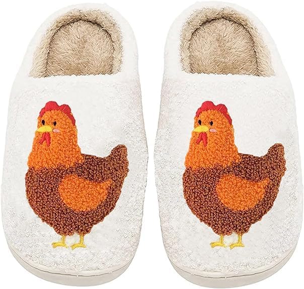 Женские и мужские домашние тапочки QSKPC с сердцем, вишневым грибом, глазом Фатимы и мультяшными животными, с уютной плюшевой мемори-пенной стелькой для пары, Chicken
Женские и мужские домашние тапочки QSKPC с сердцем, вишневым грибом, глазом Фатимы и мультяшными животными, с уютной плюшевой мемори-пенной стелькой для пары, Chicken