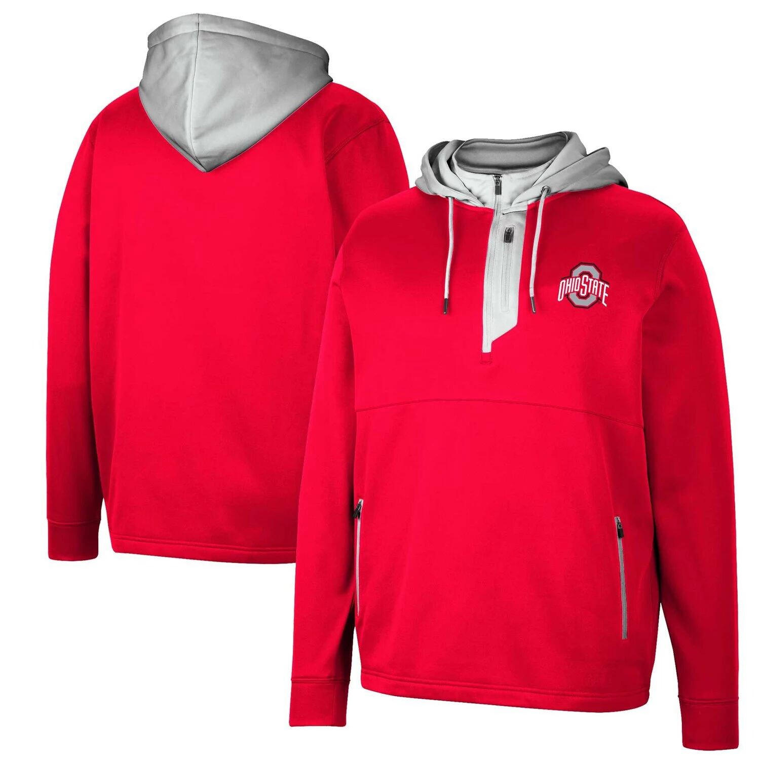 Мужская толстовка Scarlet Ohio State Buckeyes Luge 3.0 с молнией четверть Colosseum
Мужская толстовка Scarlet Ohio State Buckeyes Luge 3.0 с молнией четверть Colosseum