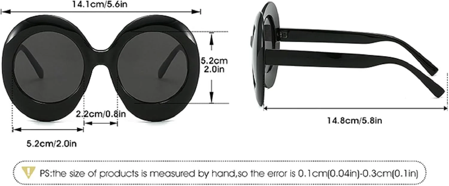 Большие круглые солнцезащитные очки для женщин, милые солнцезащитные очки в толстой оправе овальной формы, стильные ретро-очки в стиле Y2K 2000-х mincl, White
Большие круглые солнцезащитные очки для женщин, милые солнцезащитные очки в толстой оправе овальной формы, стильные ретро-очки в стиле Y2K 2000-х mincl, White
