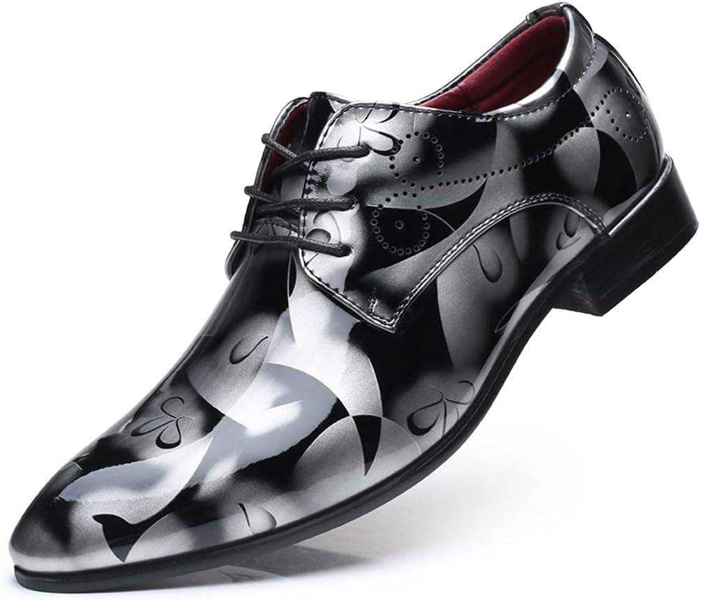 Мужские классические современные оксфорды Prince с крыльями, шнуровкой и гладким носком, кожаные броги для делового стиля Veslexth, серебро
Мужские классические современные оксфорды Prince с крыльями, шнуровкой и гладким носком, кожаные броги для делового стиля Veslexth, серебро