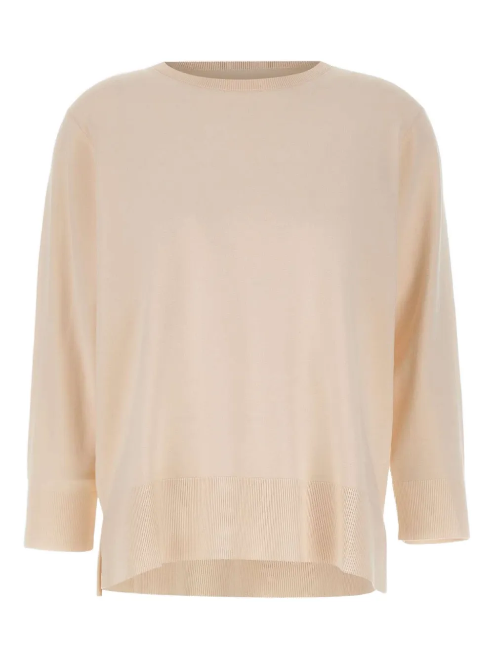 Свитер с ребристыми манжетами ELENA MIRO`, белый
Свитер с ребристыми манжетами ELENA MIRO`, белый