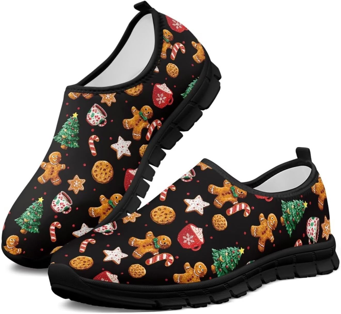 Рождественские кроссовки для женщин для бега по дороге, ходьбы и тенниса, дышащие легкие обувь, подарок для семьи Chririnla, Cute Gingerbread Man Print
Рождественские кроссовки для женщин для бега по дороге, ходьбы и тенниса, дышащие легкие обувь, подарок для семьи Chririnla, Cute Gingerbread Man Print