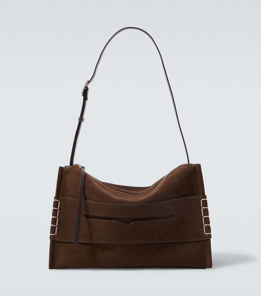 Сумка-лофер из замши на плечо JW Anderson, коричневый
Сумка-лофер из замши на плечо JW Anderson, коричневый