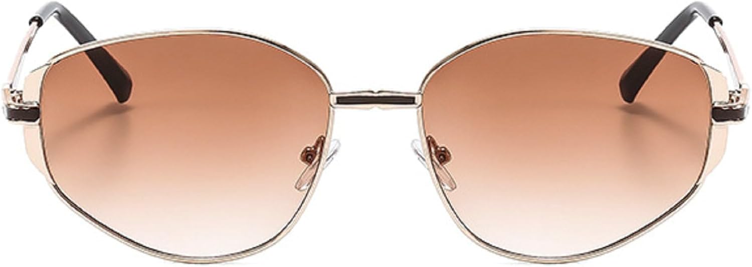 Женские солнцезащитные очки в маленькой металлической оправе «кошачий глаз», модные, класса люкс, с защитой от УФ-излучения UV400, мужские винтажные панк-очки mincl, Gradient Brown
Женские солнцезащитные очки в маленькой металлической оправе «кошачий глаз», модные, класса люкс, с защитой от УФ-излучения UV400, мужские винтажные панк-очки mincl, Gradient Brown