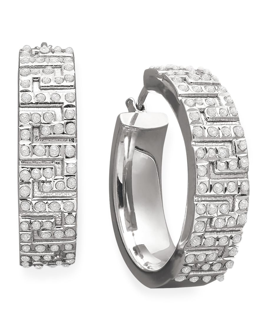 Серьги из стерлингового серебра, серьги-кольца с греческим орнаментом и бриллиантовой отделкой Diamond Fascination, No Color
Серьги из стерлингового серебра, серьги-кольца с греческим орнаментом и бриллиантовой отделкой Diamond Fascination, No Color