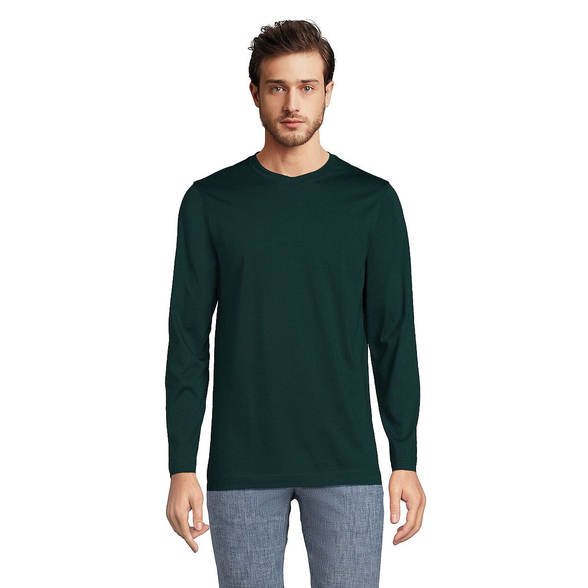 Мужская высокая футболка Supima с длинными рукавами Lands' End
Мужская высокая футболка Supima с длинными рукавами Lands' End