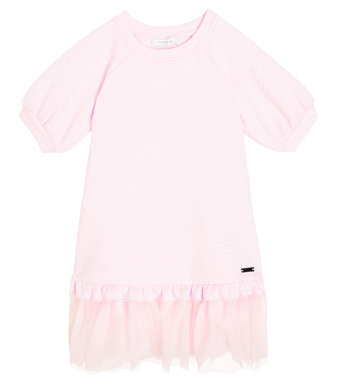 Платье из джерси с тюлевой отделкой Monnalisa, розовый
Платье из джерси с тюлевой отделкой Monnalisa, розовый