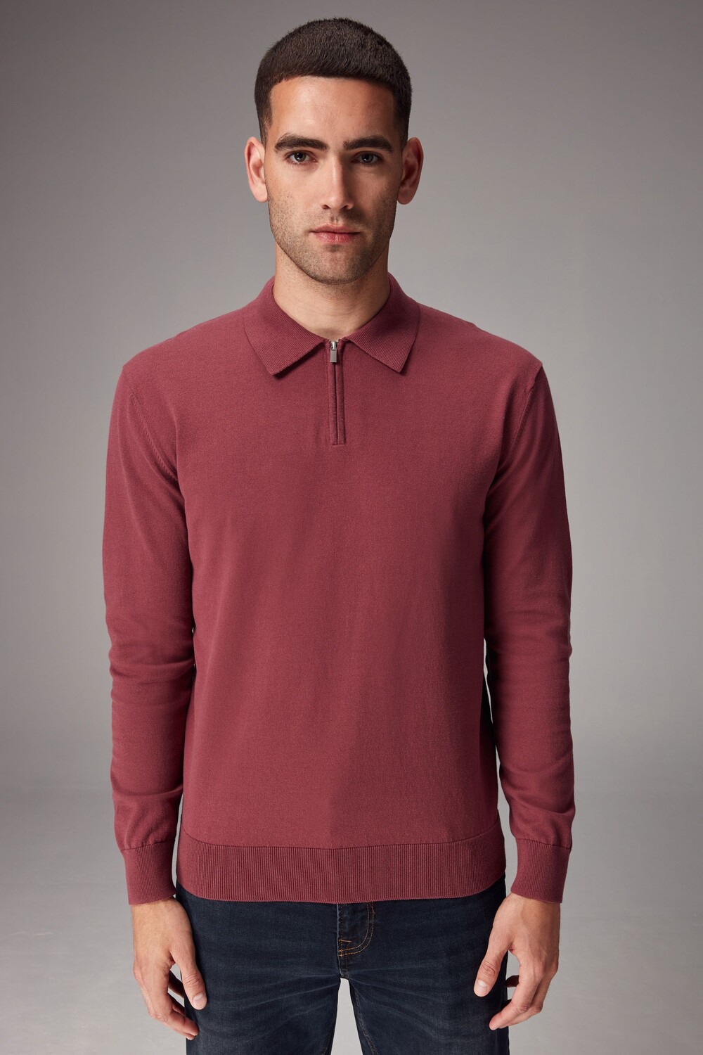 Трикотажная рубашка поло с длинным рукавом Next, фиолетовый
Трикотажная рубашка поло с длинным рукавом Next, фиолетовый