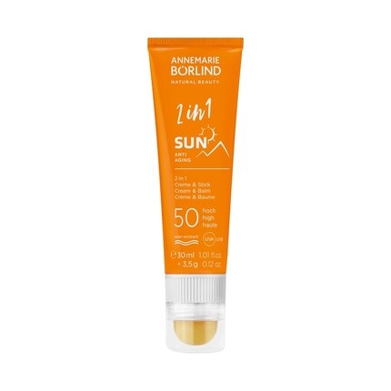 Annemarie Börlind Sun Anti Aging Cream & Stick 2 в 1 SPF 50 30 мл — высокая защита от солнца и уход в одном, защищает от преждевременного старения кожи, интенсивно увлажняет — вегетарианский
Annemarie Börlind Sun Anti Aging Cream & Stick 2 в 1 SPF 50 30 мл — высокая защита от солнца и уход в одном, защищает от преждевременного старения кожи, интенсивно увлажняет — вегетарианский