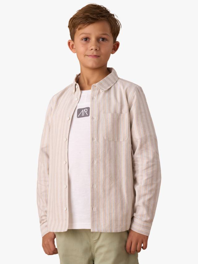 Детская оксфордская рубашка в полоску Angel & Rocket, Stone
Детская оксфордская рубашка в полоску Angel & Rocket, Stone
