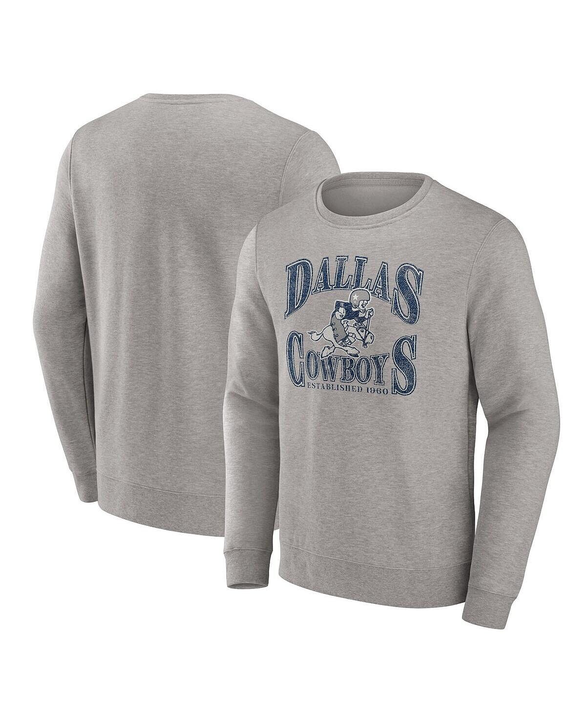 Мужской пуловер с логотипом Heather Charcoal Dallas Cowboys Playability Fanatics
Мужской пуловер с логотипом Heather Charcoal Dallas Cowboys Playability Fanatics