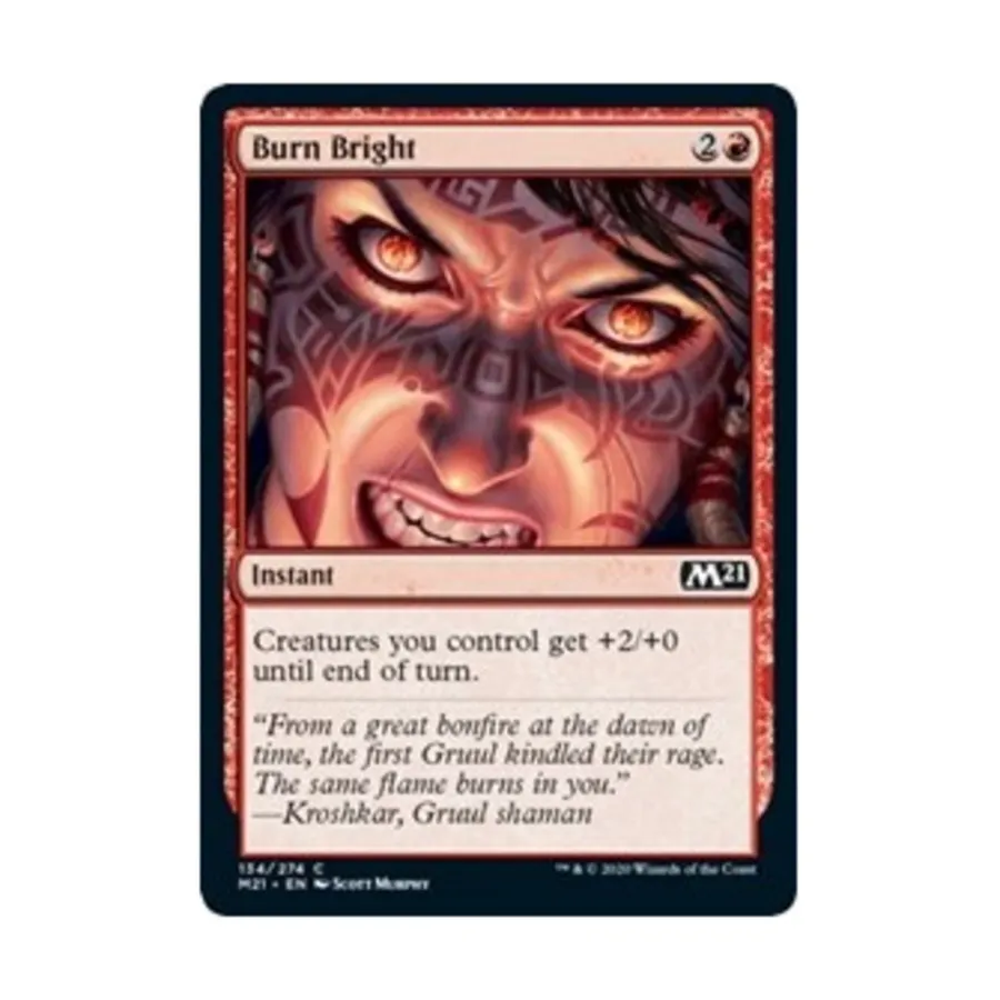 CCG Гори ярко (С), MTG - Core Set 2021
CCG Гори ярко (С), MTG - Core Set 2021