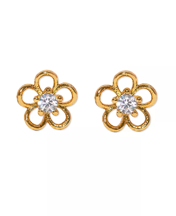 Миниатюрные серьги-гвоздики с позолотой и кристаллами в виде цветка Girls Crew, gold
Миниатюрные серьги-гвоздики с позолотой и кристаллами в виде цветка Girls Crew, gold