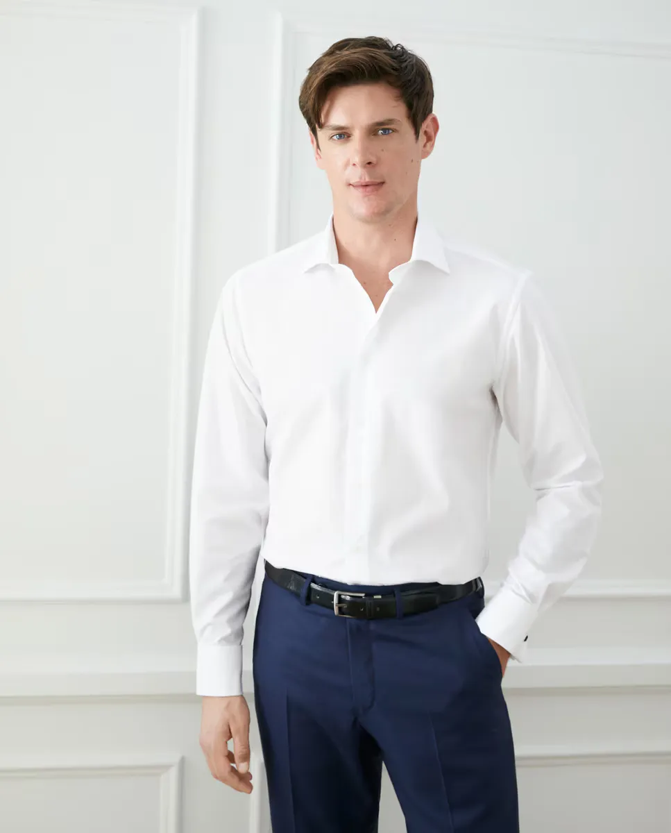 Мужская классическая рубашка стандартного кроя Emidio Tucci, белый
Мужская классическая рубашка стандартного кроя Emidio Tucci, белый