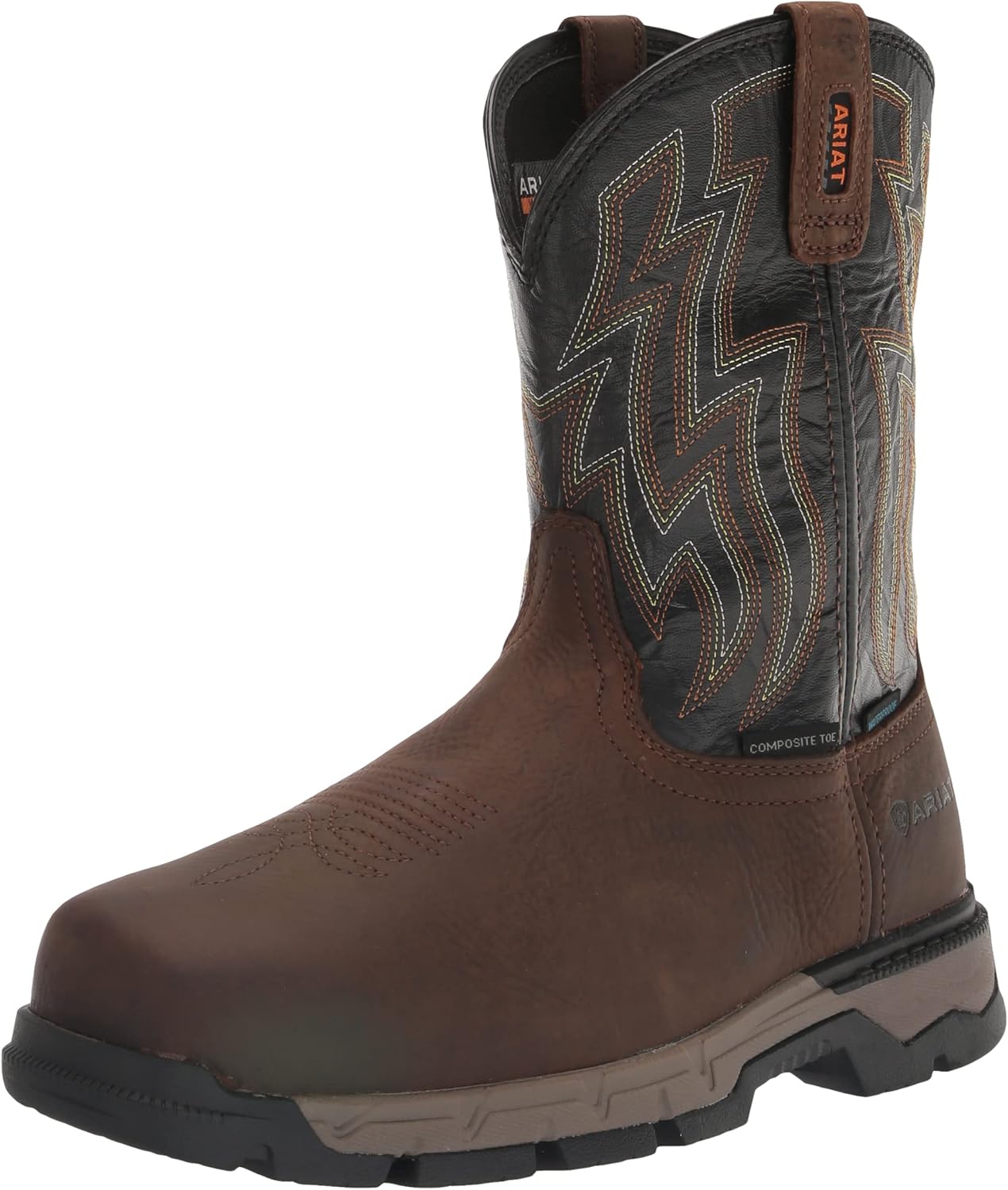 Рабочие ботинки Ariat Rebar Flex Western с водонепроницаемым композитным носком - мужские рабочие ботинки с квадратным носком, темно-коричневый/черный
Рабочие ботинки Ariat Rebar Flex Western с водонепроницаемым композитным носком - мужские рабочие ботинки с квадратным носком, темно-коричневый/черный