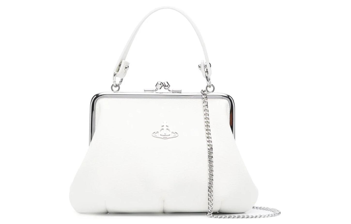 Vivienne Westwood Кожаная портативная сумка кроссбоди, женская наплечная сумка белого цвета
Vivienne Westwood Кожаная портативная сумка кроссбоди, женская наплечная сумка белого цвета