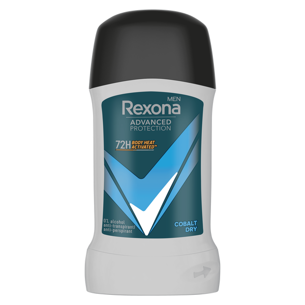 Мужской антиперспирант-карандаш, 50 мл Rexona Men advanced protection cobalt dry
Мужской антиперспирант-карандаш, 50 мл Rexona Men advanced protection cobalt dry