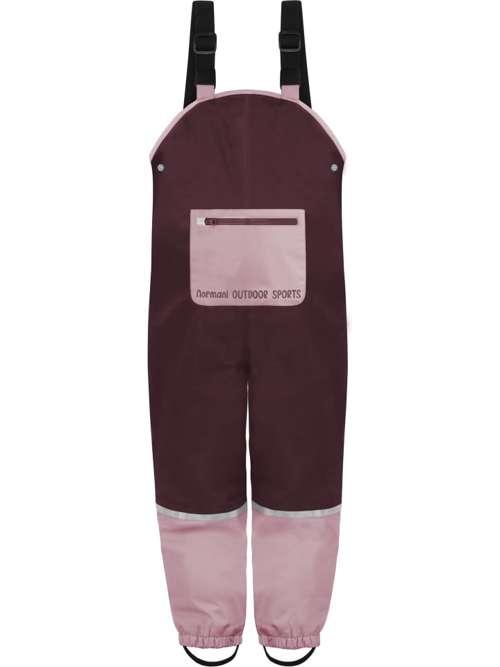 Normani Outdoor Sports Детские непромокаемые штаны на подтяжках, Waller в цвете Bordeaux
Normani Outdoor Sports Детские непромокаемые штаны на подтяжках, Waller в цвете Bordeaux