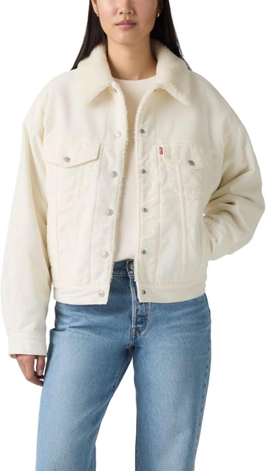 Levi's Женская куртка-тракер на шерпе в стиле 90-х, (New) Egret (Corduroy - Non Stretch)
Levi's Женская куртка-тракер на шерпе в стиле 90-х, (New) Egret (Corduroy - Non Stretch)