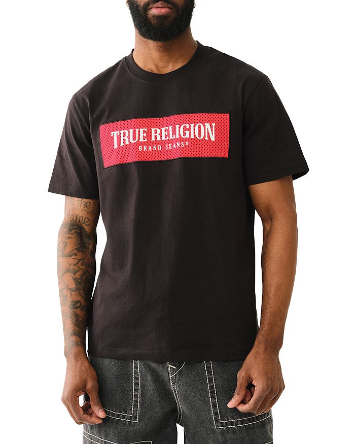 Футболка Regular Fit с графическим логотипом True Religion, черный 
Футболка Regular Fit с графическим логотипом True Religion, черный