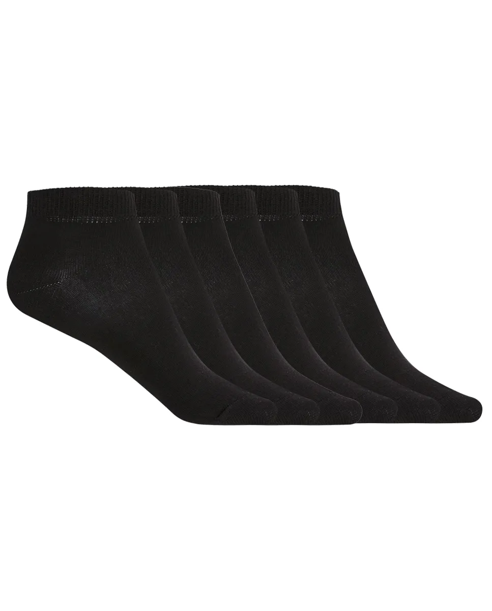 В упаковке 6 пар однотонных хлопковых носков Punto Blanco, черный
В упаковке 6 пар однотонных хлопковых носков Punto Blanco, черный