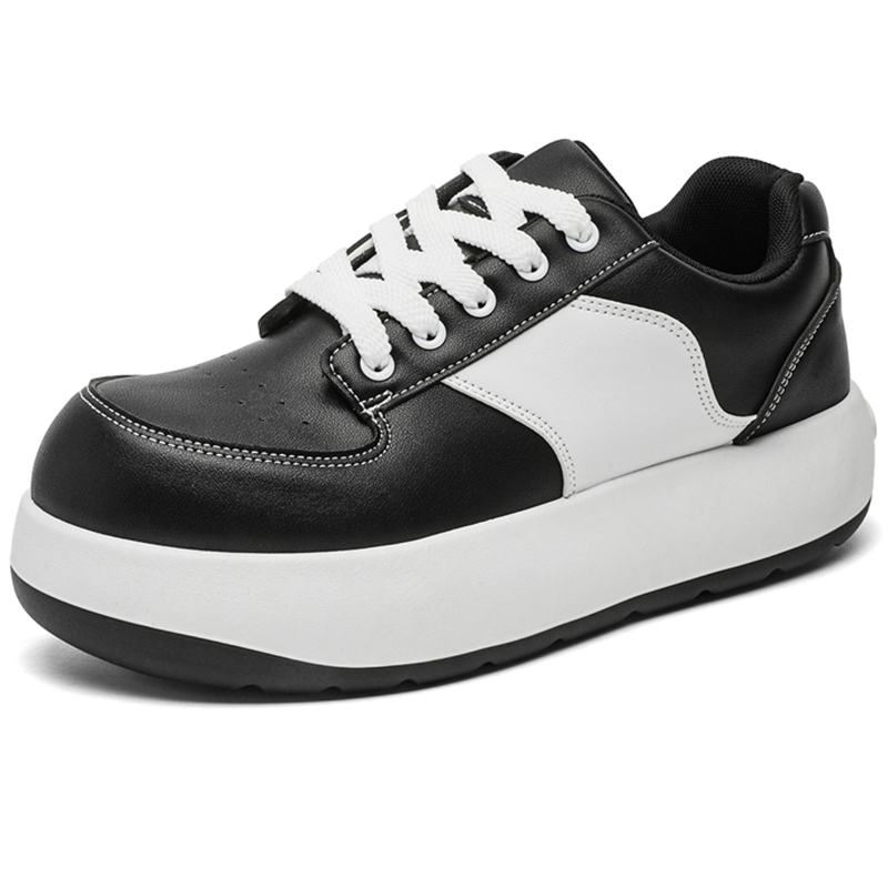 Medd Мужские скейтерские кроссовки лоу-топ бело-черные, цвет Black 
Medd Мужские скейтерские кроссовки лоу-топ бело-черные, цвет Black