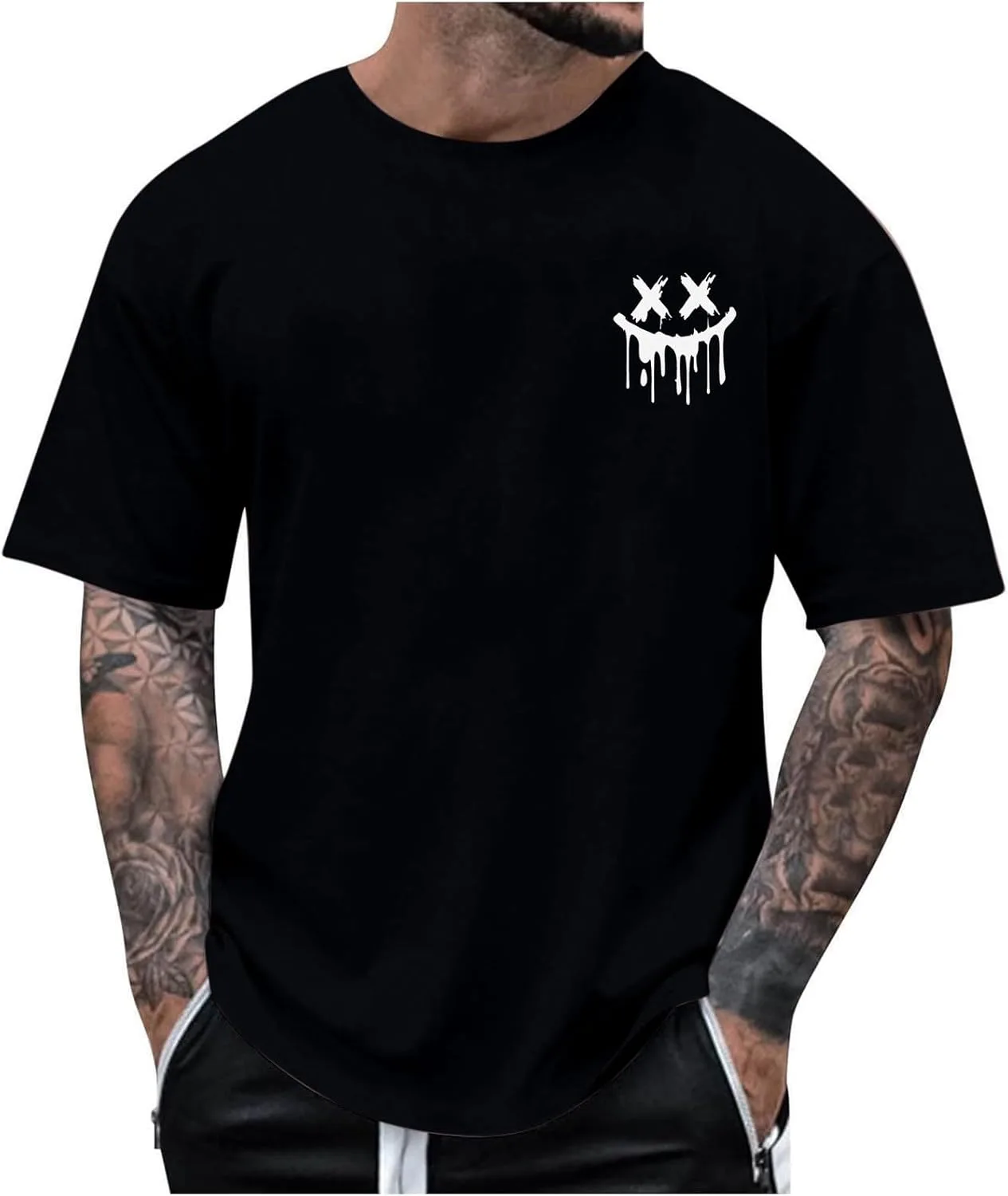 Мужская футболка Casual с принтом Spooky, короткий рукав, свободный крой
Мужская футболка Casual с принтом Spooky, короткий рукав, свободный крой