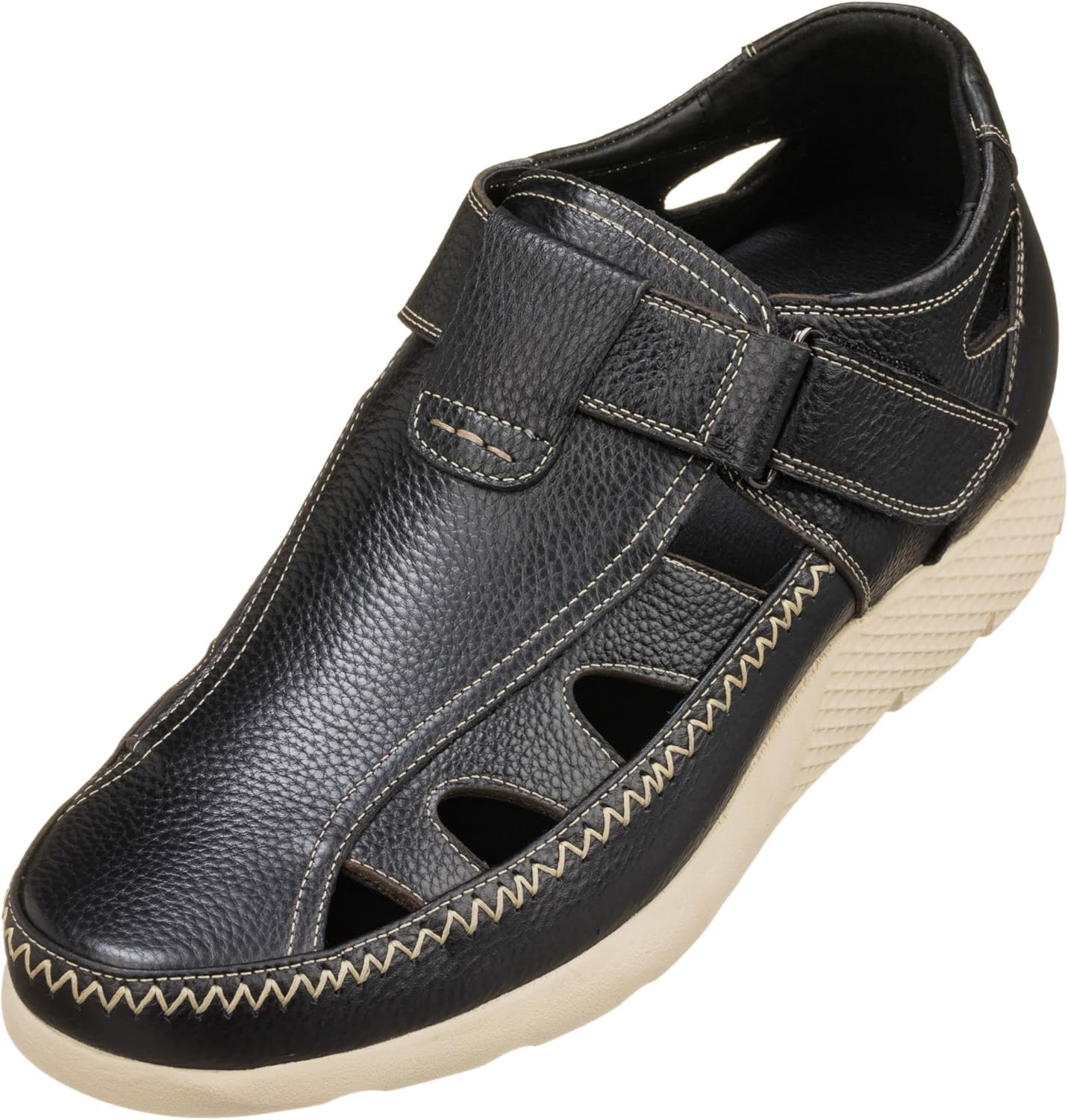 Мужские невидимые увеличивающие рост туфли CALTO - черные, из высококачественной кожи, легкие сандалии-рыбацкого типа - рост +7 см - K2132 - размер 10 D(M) US No Brand
Мужские невидимые увеличивающие рост туфли CALTO - черные, из высококачественной кожи, легкие сандалии-рыбацкого типа - рост +7 см - K2132 - размер 10 D(M) US No Brand