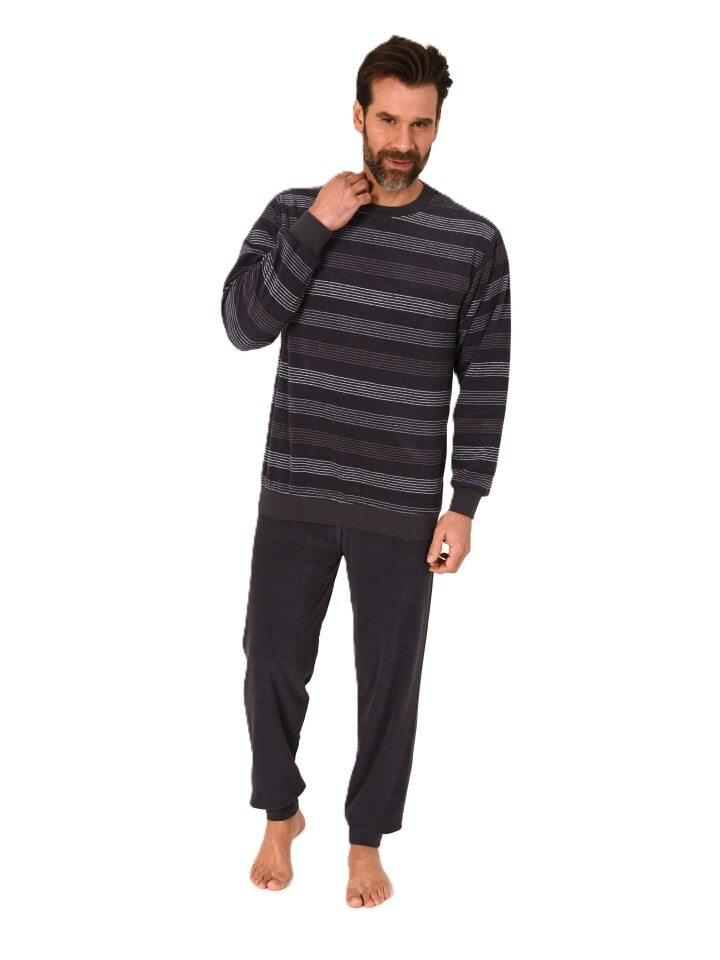 Пижама NORMANN Langarm Frottee Bündchen, темно-серый
Пижама NORMANN Langarm Frottee Bündchen, темно-серый