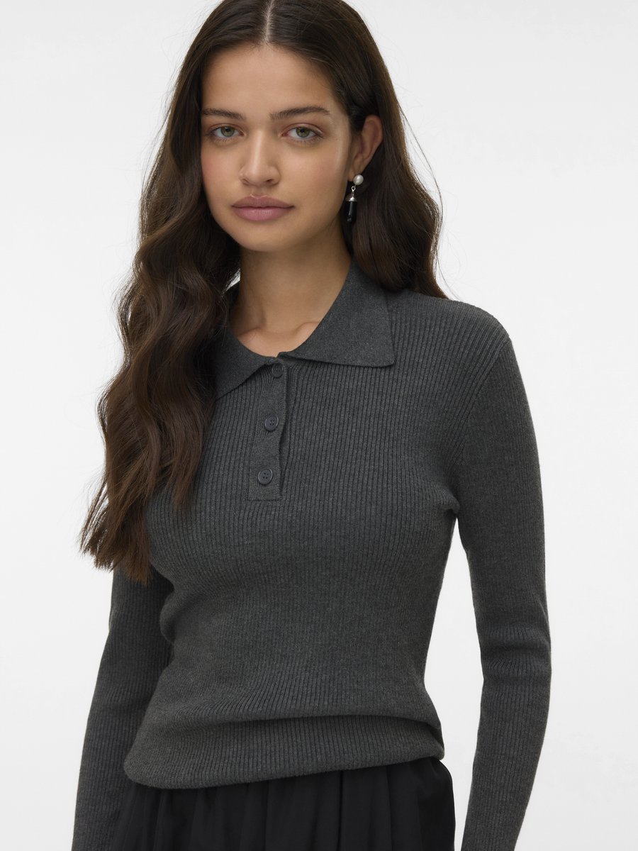 Топ Vero Moda VMSILJERIB, Dark Grey Melange/Mottled Dark Grey
Топ Vero Moda VMSILJERIB, Dark Grey Melange/Mottled Dark Grey