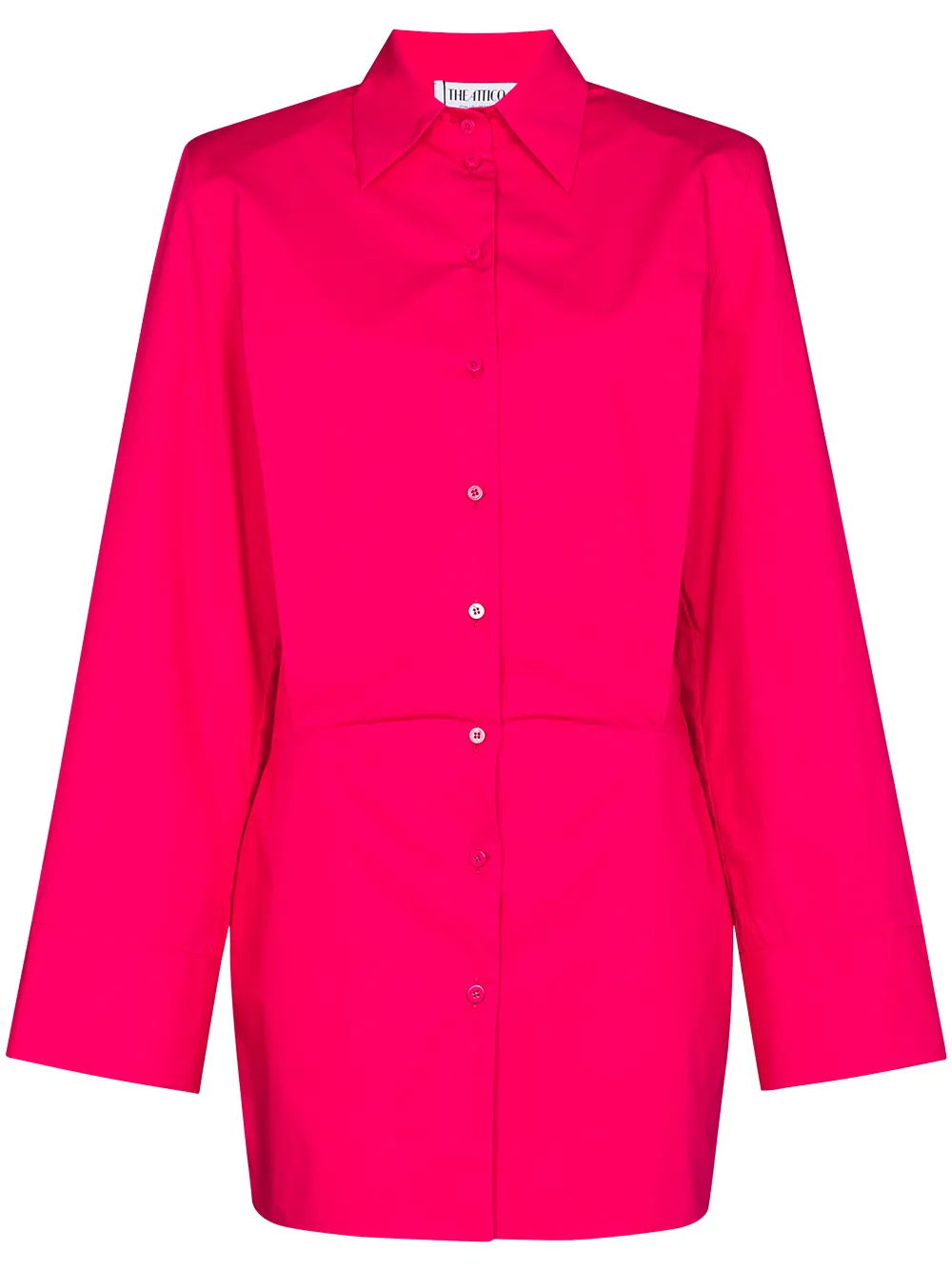 Платье-рубашка с широкими рукавами The Attico, розовый
Платье-рубашка с широкими рукавами The Attico, розовый