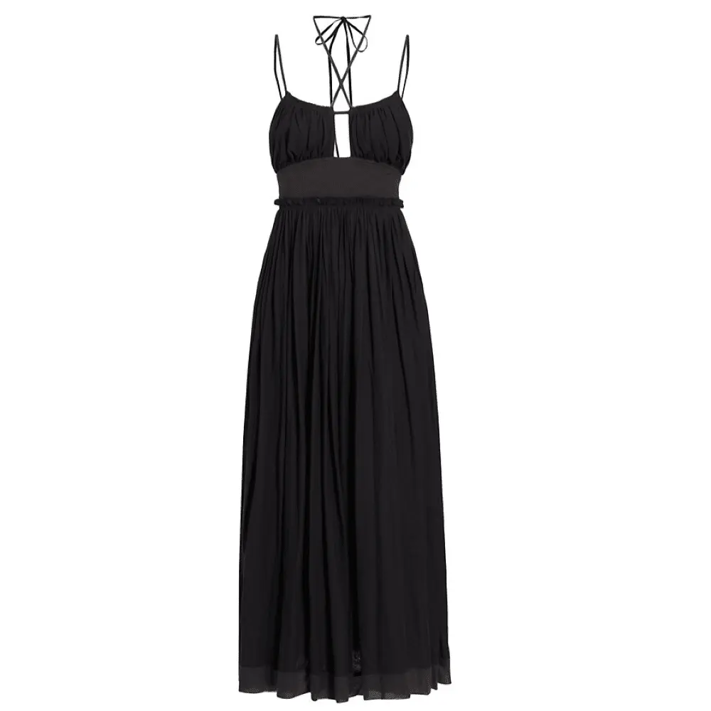 Ulla Johnson Женское платье-миди Freya с вырезами из хлопкового джерси Noir, черный
Ulla Johnson Женское платье-миди Freya с вырезами из хлопкового джерси Noir, черный