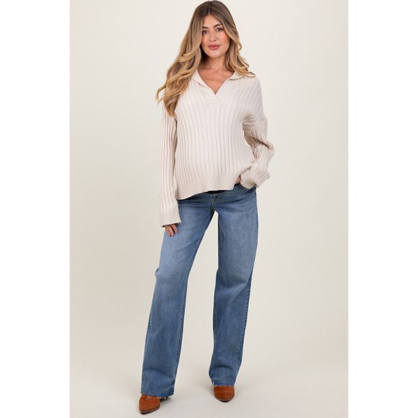 Джинсы для беременных Vintage Wash с рваным краем и широкими штанинами Pinkblush
Джинсы для беременных Vintage Wash с рваным краем и широкими штанинами Pinkblush