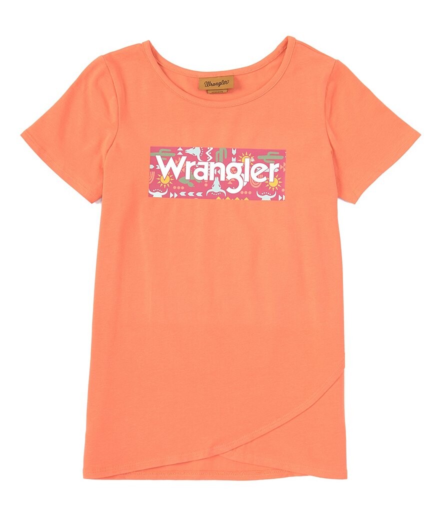 Футболка Wrangler Little Girls 4–7 с короткими рукавами и краем-тюльпаном, оранжевый
Футболка Wrangler Little Girls 4–7 с короткими рукавами и краем-тюльпаном, оранжевый