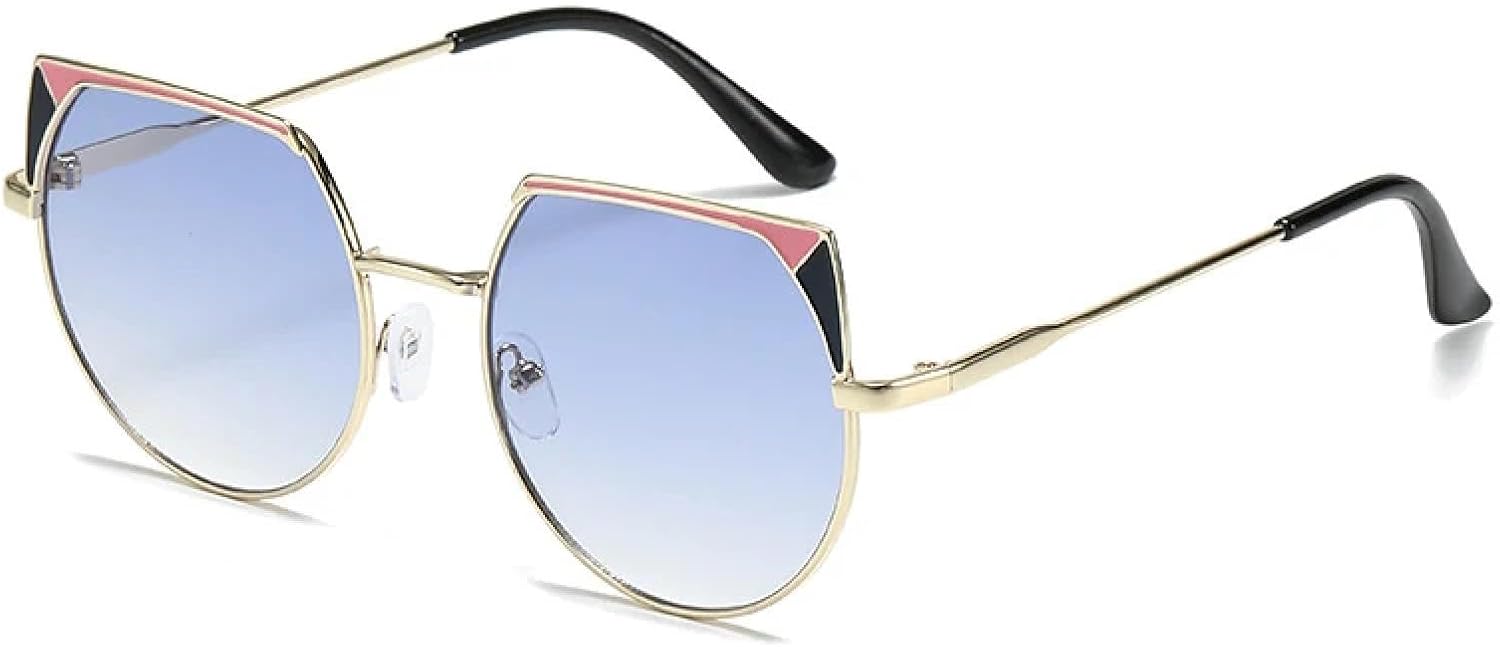 Винтажные солнцезащитные очки для женщин и мужчин, модные металлические очки для путешествий и вождения, женские очки с защитой от УФ-излучения UV400 TKKTLLT, Gold Gradient Blue
Винтажные солнцезащитные очки для женщин и мужчин, модные металлические очки для путешествий и вождения, женские очки с защитой от УФ-излучения UV400 TKKTLLT, Gold Gradient Blue